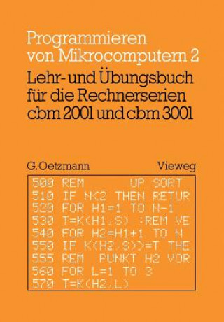 Buch Lehr- und Übungsbuch für die Rechnerserien cbm 2001 und cbm 3001 Gerhard Oetzmann