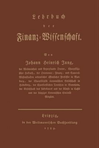 Buch Lehrbuch der Finanz-Wissenschaft Johann Heinrich Jung-Stilling