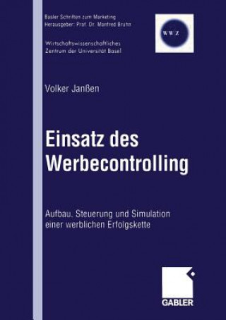 Book Einsatz Des Werbecontrolling Volker Janßen