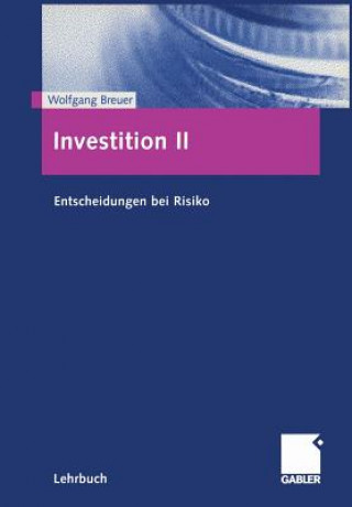 Kniha Investition Wolfgang Breuer