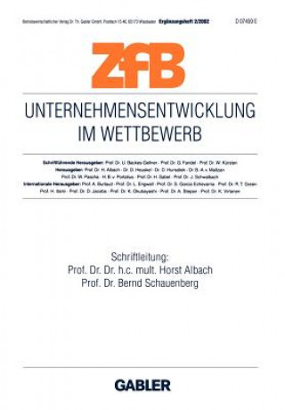 Libro Unternehmensentwicklung im Wettbewerb Horst Albach