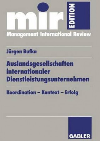 Carte Auslandsgesellschaften Internationaler Dienstleistungsunternehmen Jürgen Bufka
