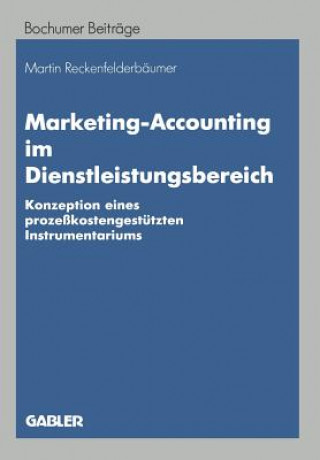 Kniha Marketing-Accounting Im Dienstleistungsbereich Martin Reckenfelderbäumer