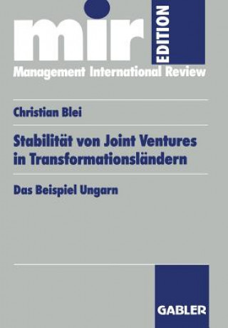 Книга Stabilit t Von Joint Ventures in Transformationsl ndern Christian Blei