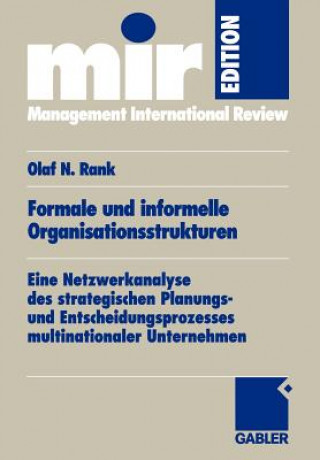 Buch Formale und Informelle Organisationsstrukturen Olaf N. Rank