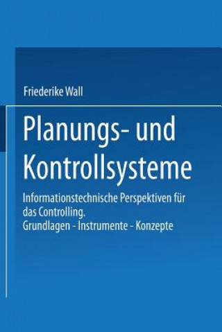 Könyv Planungs- Und Kontrollsysteme Friederike Wall