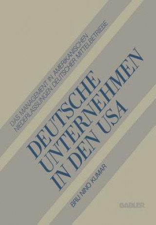 Könyv Deutsche Unternehmen in Den USA Brij N. Kumar