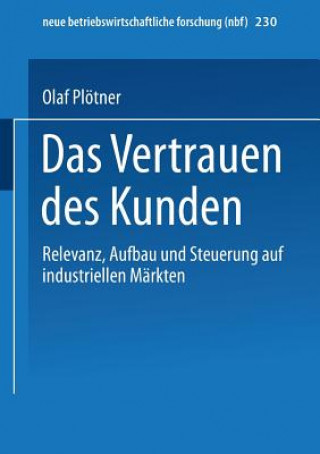 Book Das Vertrauen Des Kunden Olaf Plötner