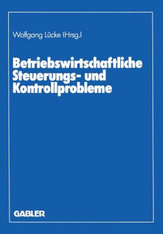 Carte Betriebswirtschaftliche Steuerungs- Und Kontrollprobleme Wolfgang Lücke