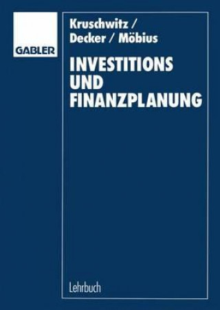 Kniha Investitions- und Finanzplanung Lutz Kruschwitz