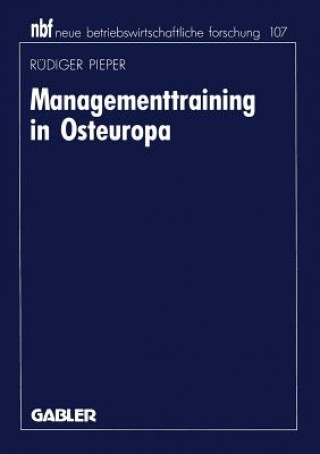 Kniha Managementtraining in Osteuropa Rüdiger Pieper
