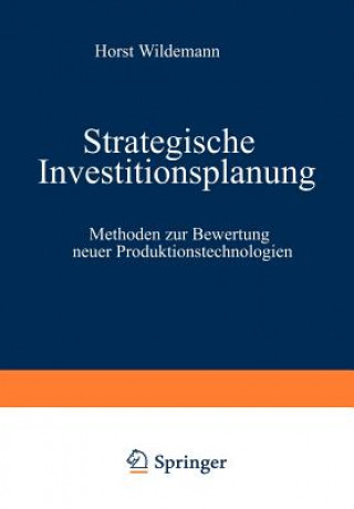 Könyv Strategische Investitionsplanung Horst Wildemann