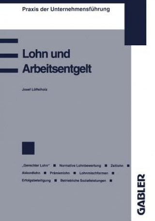 Kniha Lohn Und Arbeitsentgelt Josef Löffelholz