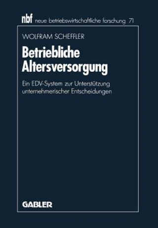 Book Betriebliche Altersversorgung Wolfram Scheffler