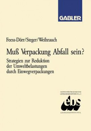 Kniha Mu  Verpackung Abfall Sein? Eberhard Feess-Dörr