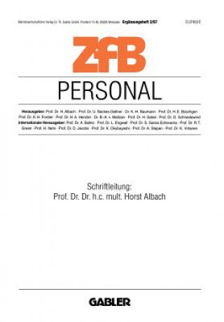 Libro Personal Horst Albach