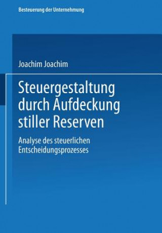 Carte Steuergestaltung Durch Aufdeckung Stiller Reserven Joachim Schiffers