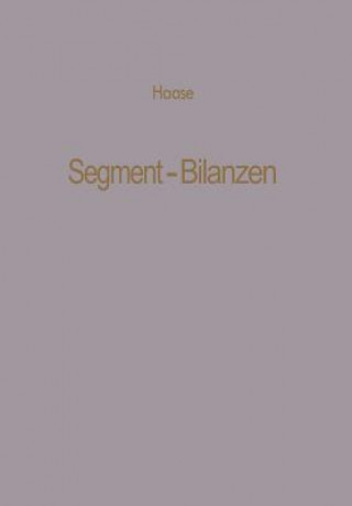 Knjiga Segment-Bilanzen Klaus Dittmar Haase