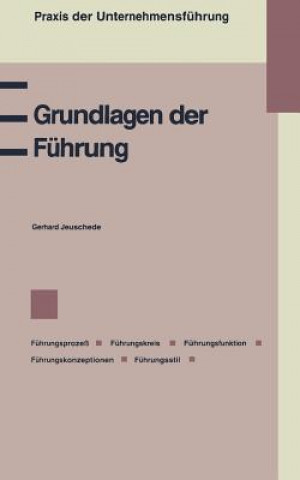 Książka Grundlagen Der F hrung Gerhard Jeuschede