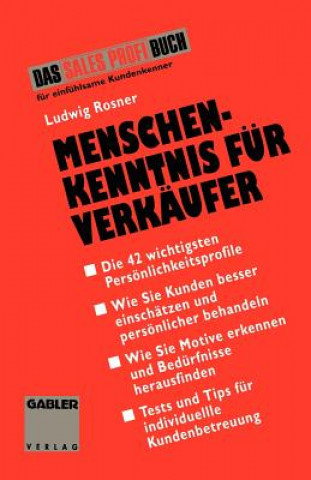 Knjiga Menschenkenntnis fur Verkaufer Ludwig Rosner