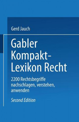 Könyv Gabler Kompakt Lexikon Recht Gerd Jauch