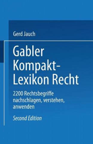 Book Gabler Kompakt Lexikon Recht Gerd Jauch