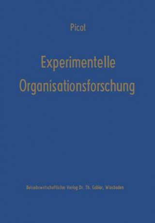 Carte Experimentelle Organisationsforschung Arnold Picot