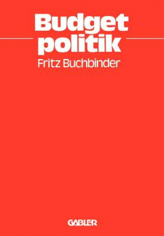 Książka Budgetpolitik Fritz Buchbinder