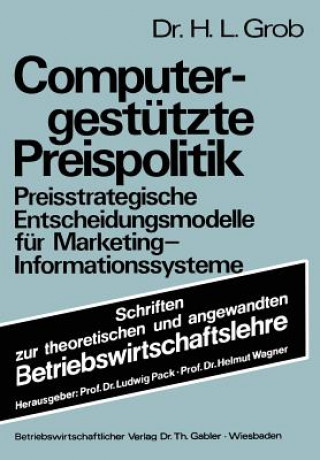 Kniha Computergest tzte Preispolitik Heinz Lothar Grob