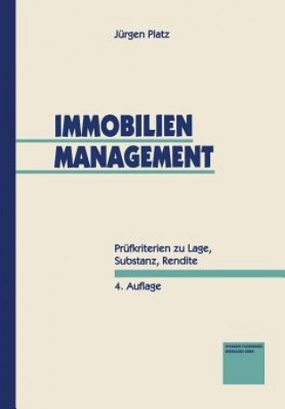 Könyv Immobilien-Management Jürgen Platz
