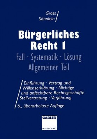 Kniha Burgerliches Recht Willi Gross
