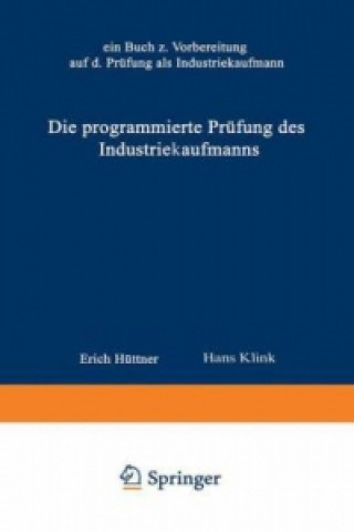 Książka Die programmierte Prufung des Industriekaufmanns Hüttner Erich