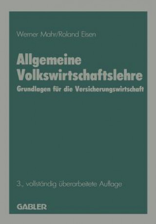 Knjiga Allgemeine Volkswirtschaftslehre Werner Mahr