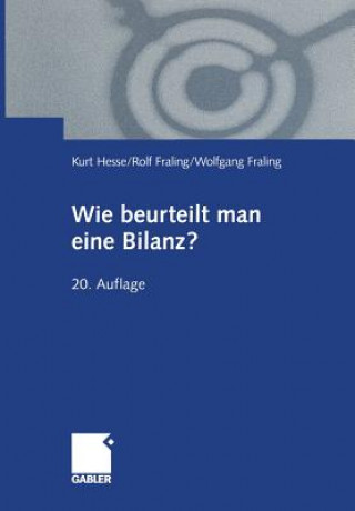 Βιβλίο Wie Beurteilt Man eine Bilanz? Kurt Hesse