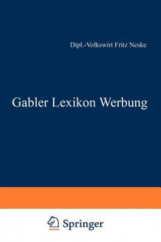 Carte Gabler Lexikon Werbung Fritz Neske