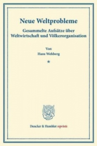 Książka Neue Weltprobleme. Hans Wehberg