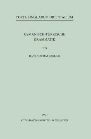 Carte Osmanisch-Türkische Grammatik Hans Joachim Kissling