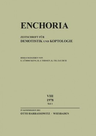 Książka Enchoria 8 (1978) Teil 1 Erich Lüddeckens