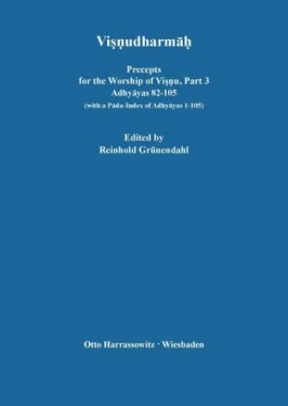 Kniha Visnudharmah. Pt.3 Reinhold Grünendahl