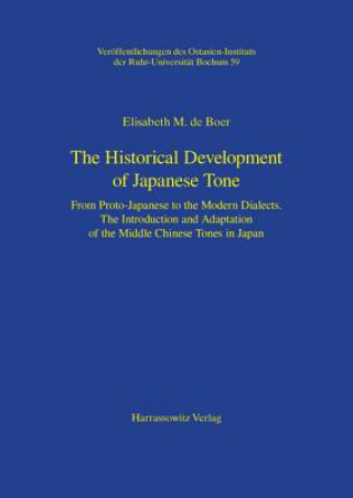 Buch The Historical Development of Japanese Tone E de Boer