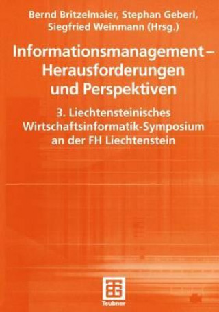 Книга Informationsmanagement, Herausforderungen und Perspektiven Bernd Britzelmaier