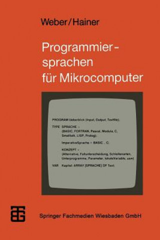 Książka Programmiersprachen für Mikrocomputer Wolfgang J. Weber