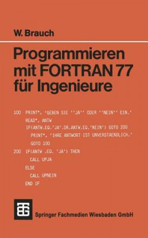 Buch Programmieren mit FORTRAN 77 für Ingenieure Wolfgang Brauch