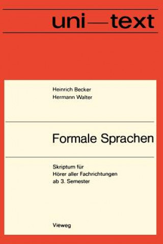 Kniha Formale Sprachen Heinrich Becker