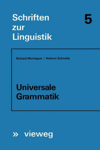 Kniha Universale Grammatik Richard Montague