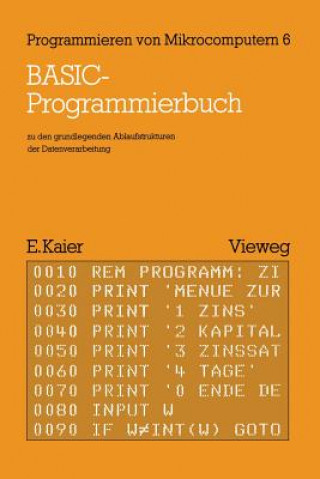 Livre BASIC-Programmierbuch Ekkehard Kaier