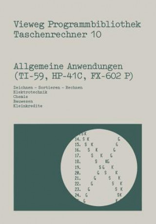 Kniha Allgemeine Anwendungen (Ti-59, Hp-41 C, Fx-602 P) Norbert Hoffmann