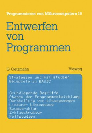 Kniha Entwerfen von Programmen Gerhard Oetzmann