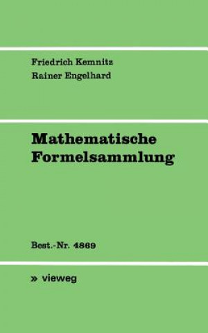 Libro Mathematische Formelsammlung Friedrich Kemnitz