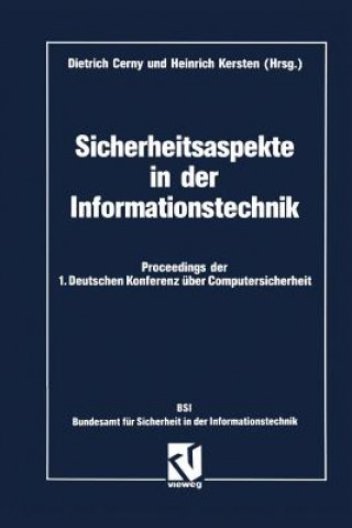 Książka Sicherheitsaspekte in der Informationstechnik Dietrich Cerny